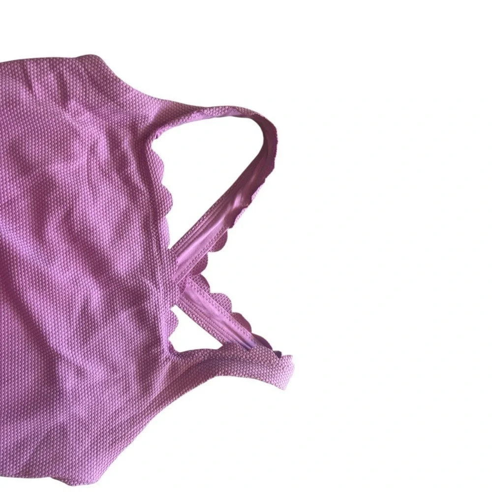 NWT Old Navy Girls Pink Textured Swimsuit Size Large (10-12)